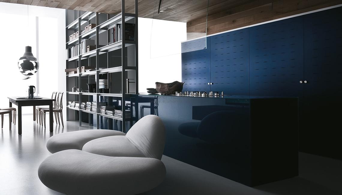 valcucine cat 2016 0097 Genius Loci con cassetto in rame 餐邊柜