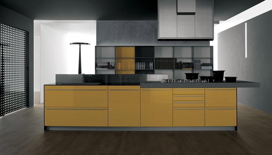 valcucine multiline Artematica Multiline Giallo Senape 餐邊柜