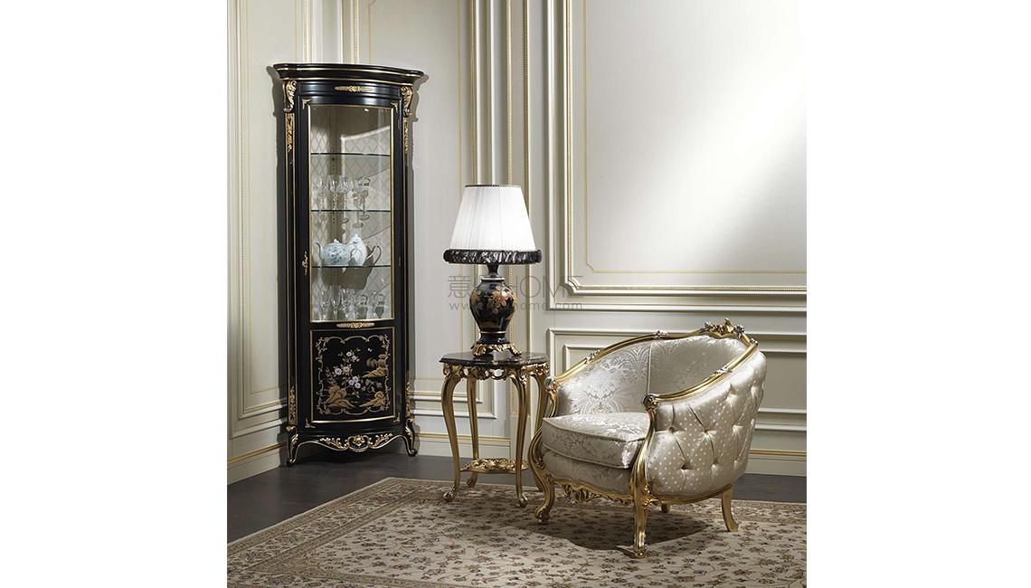 Classic cabinet showcase, Chinoiserie collection, art. 9515 廳柜