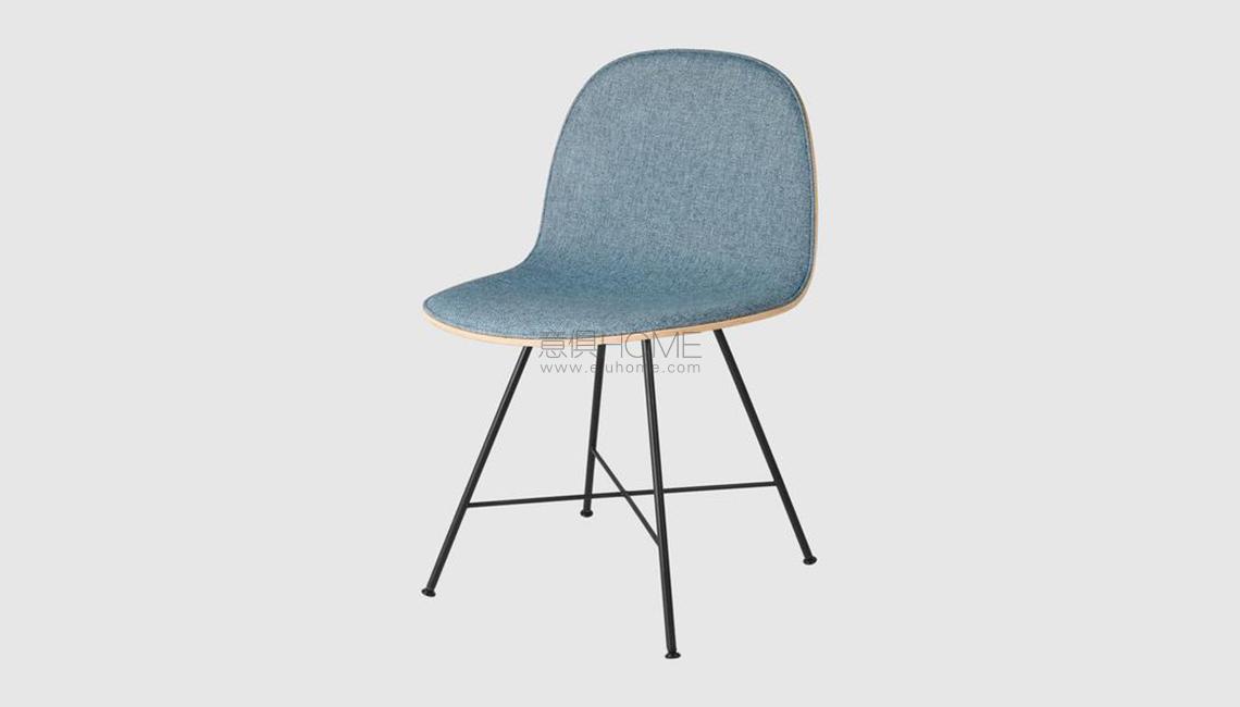 2D Dining Chair - Front Upholstered - Center base椅子
