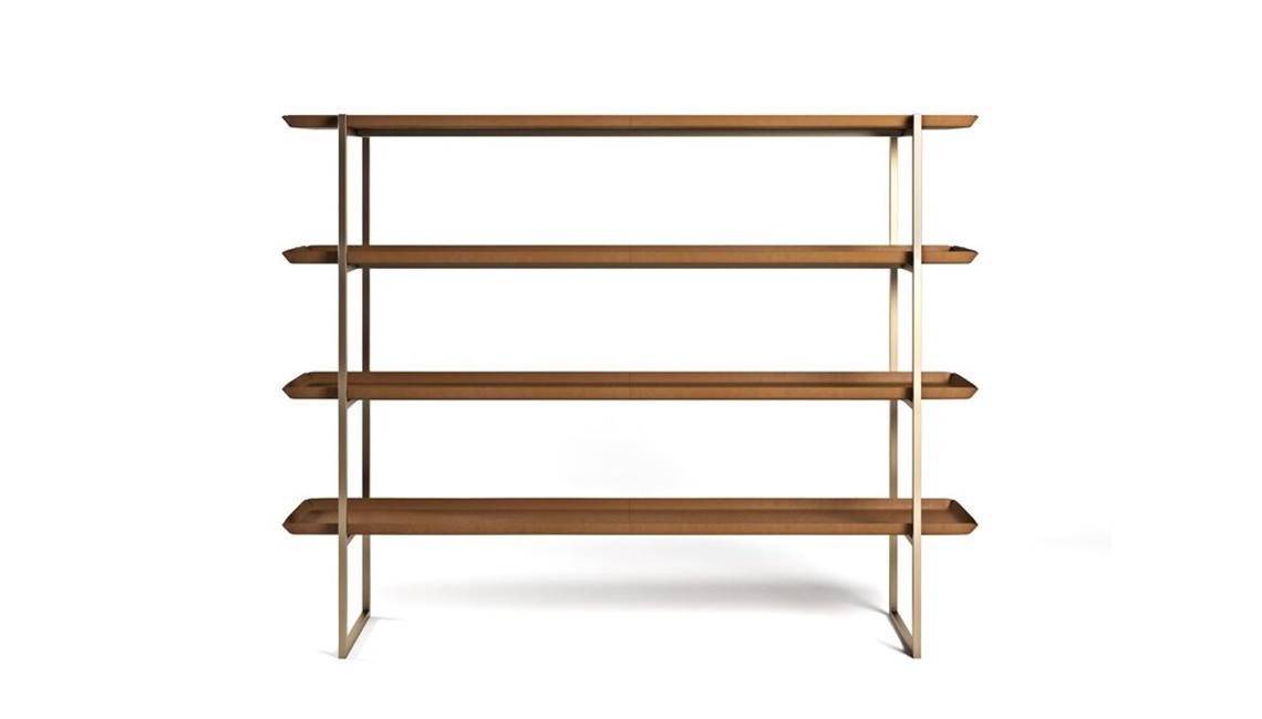 V274 獨立式皮革書柜