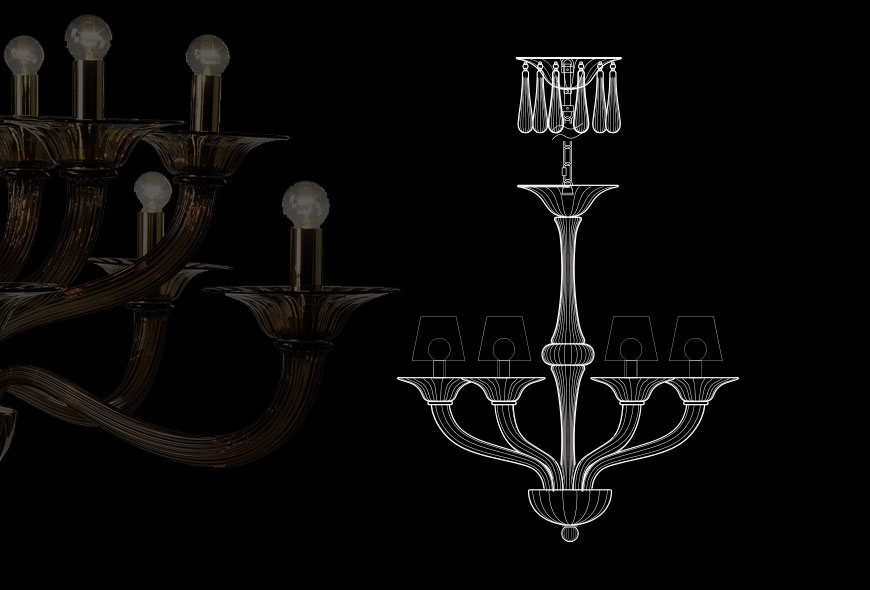 Archimede SegusoPICA - 6 lights吊燈