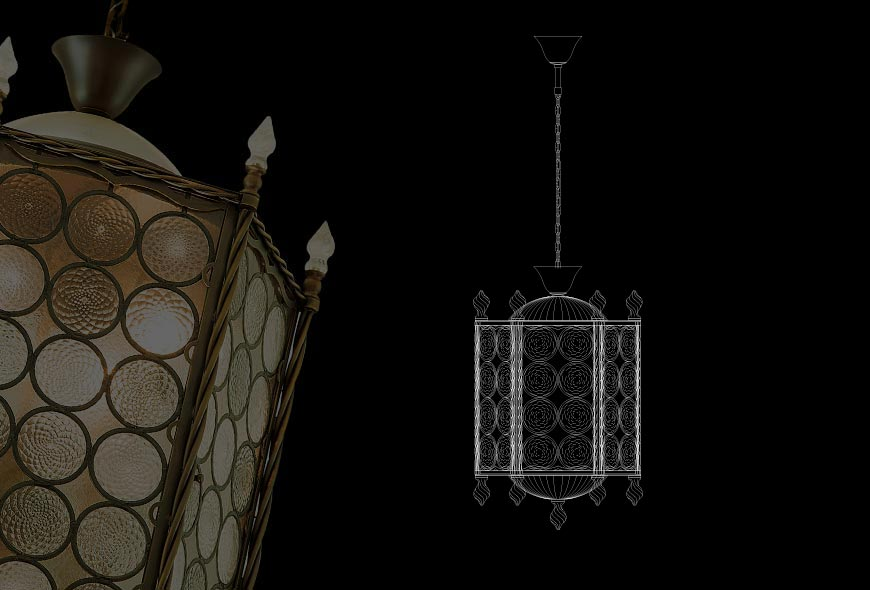 Archimede SegusoVENEZIANA - 6 lights吊燈