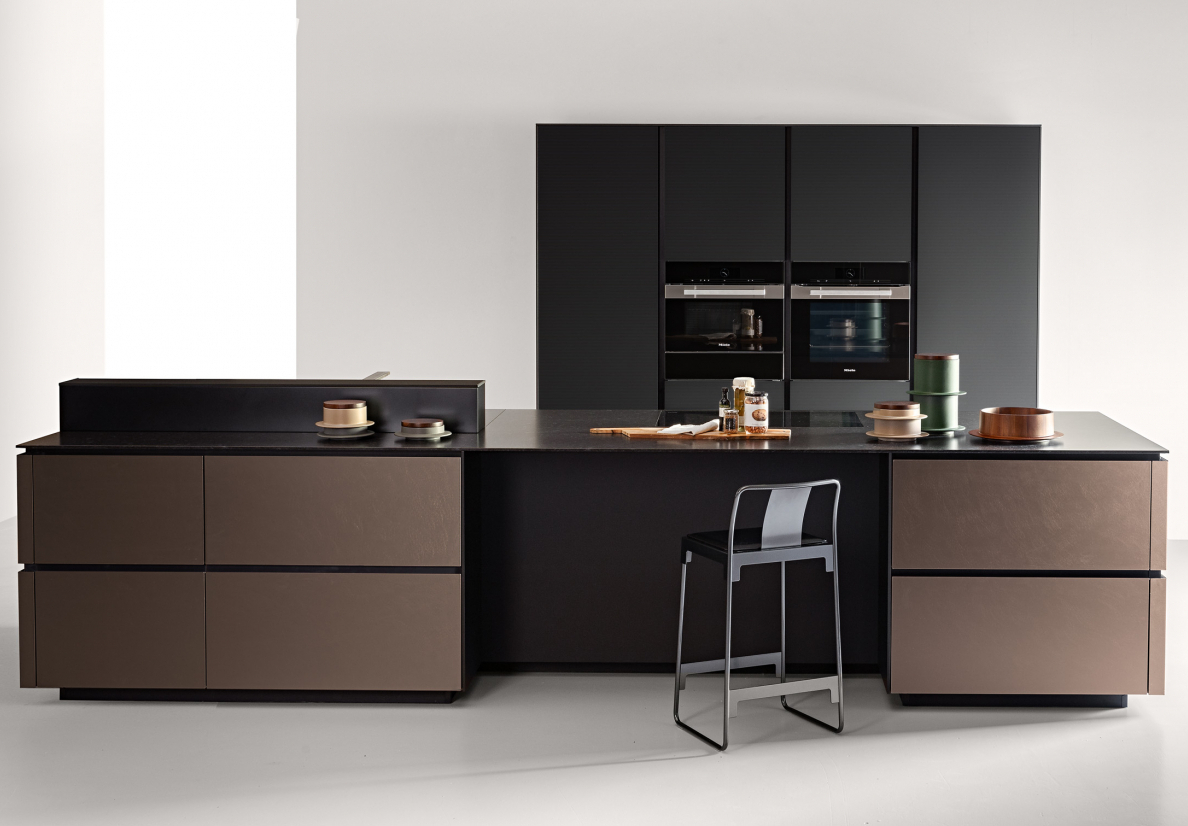 VALCUCINERiciclantica in Metallo Alluminio Graffiato Bronzo廚房