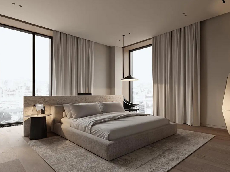 現代極簡風臥室的最佳選擇！沒什么特別的，就是主打高級又舒服